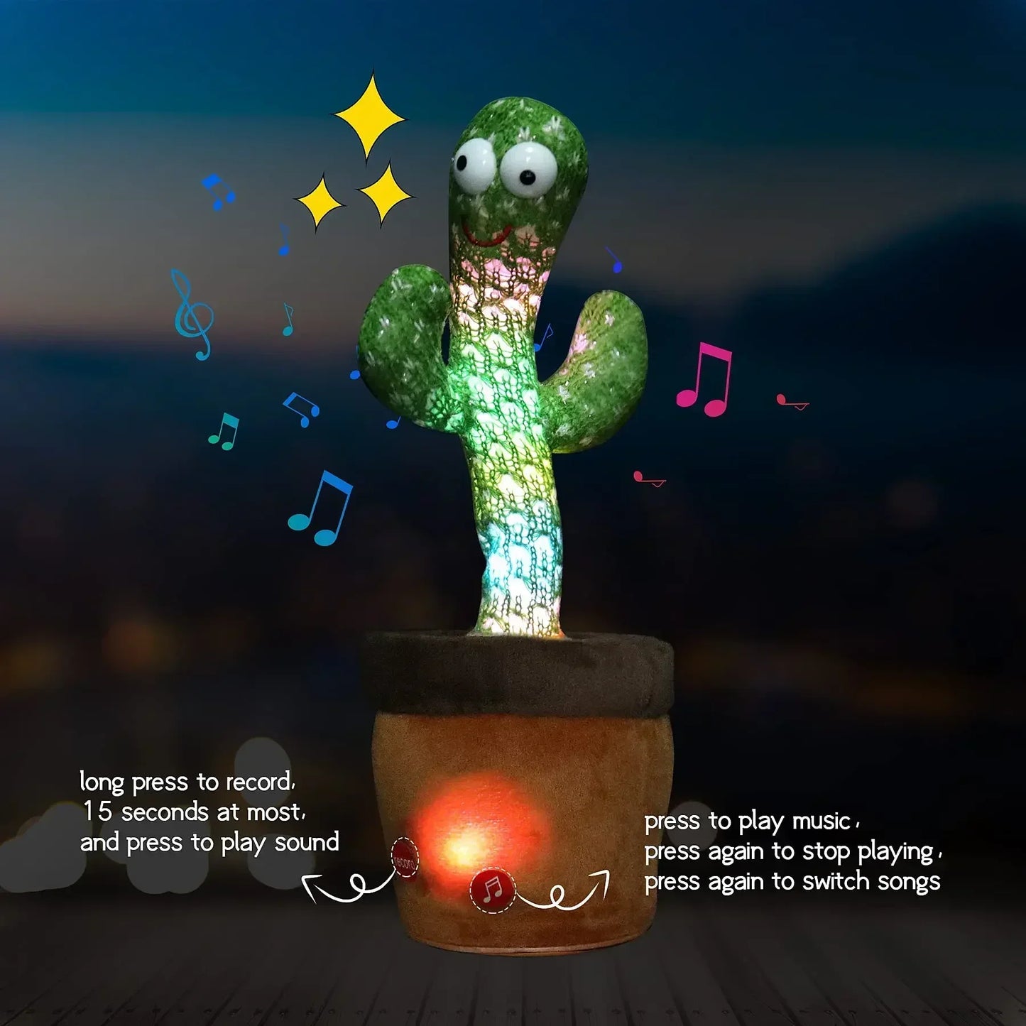 Plush Dancing Cactus Toy