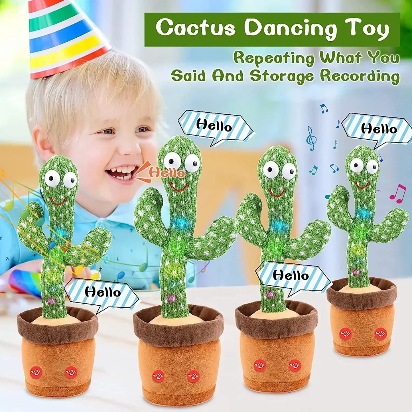 Plush Dancing Cactus Toy