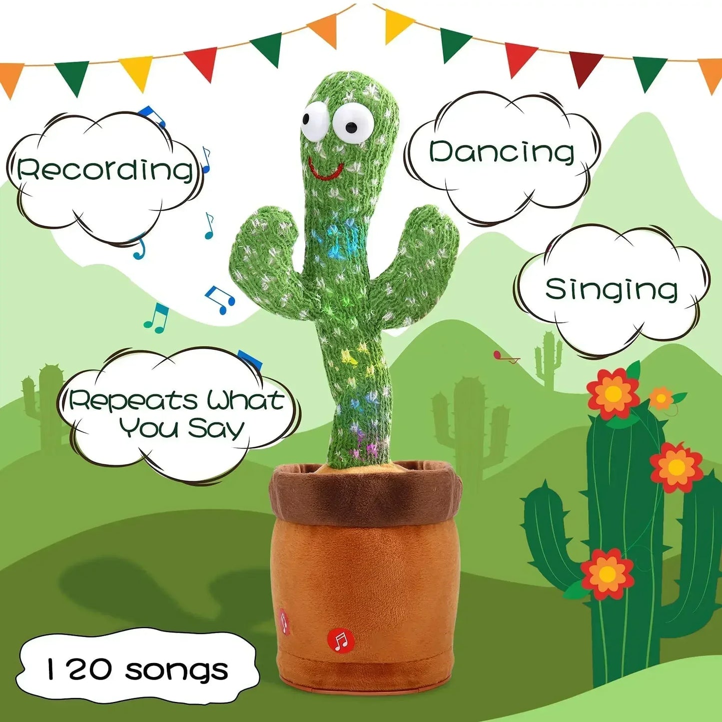 Plush Dancing Cactus Toy